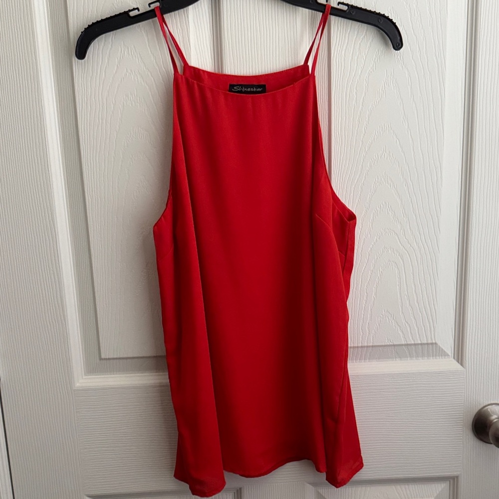 Shinestar Vibrant Red Camisole Top